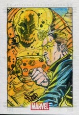 Rittenhouse Archives Heroes & Villains Sketch Sketchafex Card By David Lee