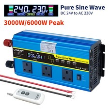 3000W 6000W 24V to 240V Pure