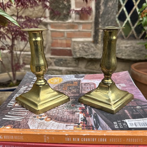 Pair vintage antique brass - pair,