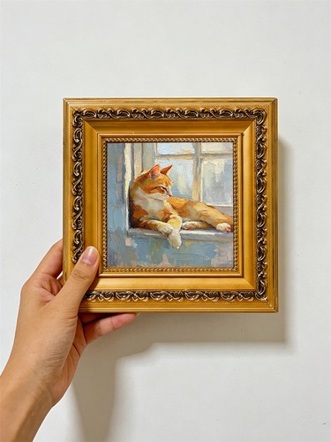 Lazy ginger cat window sill - lazy,