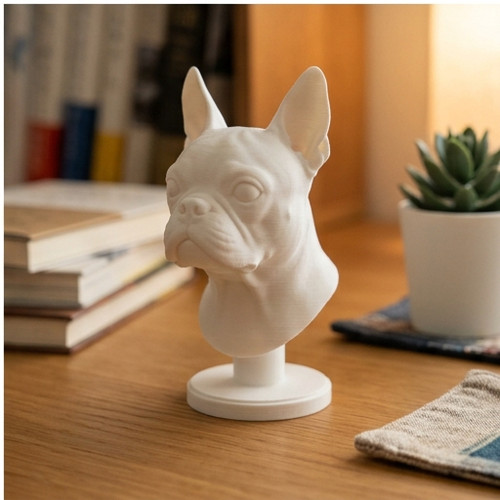 Boston terrier dog bust - boston,