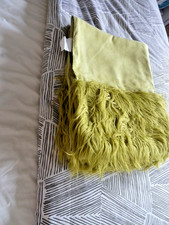PAOLETTI AFGHAN THROW SIZE 130X180 COLOR KIWI  RRP £44.99