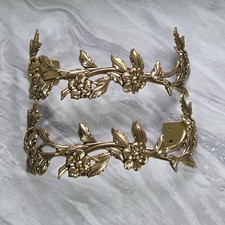 Vintage Brass Floral Curtain