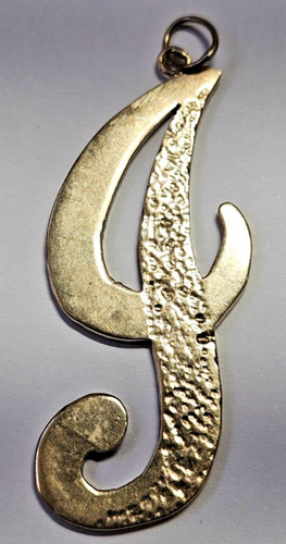 9ct yellow gold ornate letter - 9ct,