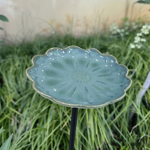 Ceramic bird bath with - ceramic,