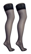 15 Denier Hold Ups Black or Sherry One Size