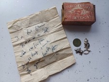 WW2 Charms Message 1940 Silver