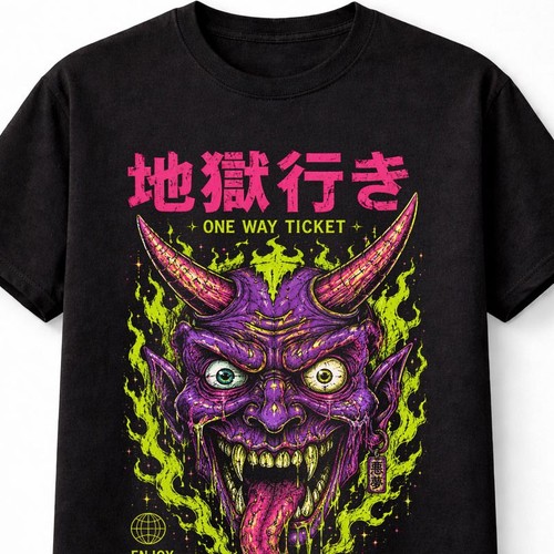 Oni demon mask - mask, horror