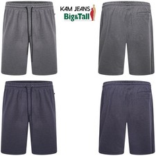 KAM Big & Tall Mens Plus Size Summer Shorts with Drawstring & Zip Pocket XXL-8XL