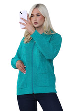 Chic Women Long Sleeve Cable