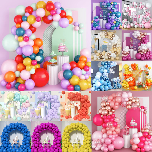 Birthday party balloon arch - party,