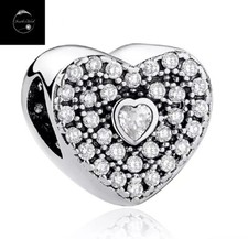 Love Heart Family Bead Charm