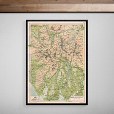Cumbria Cumberland Map 1891