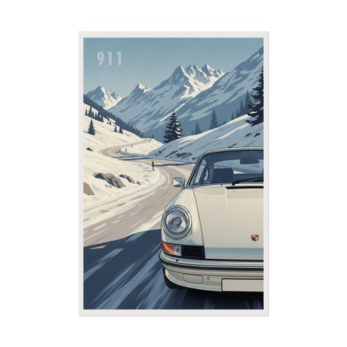 Porsche 911 poster classic - porsche,
