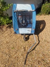 Decathlon bike trailer for carrying children 2x 20kg or 1x 40kg. Weatherproof