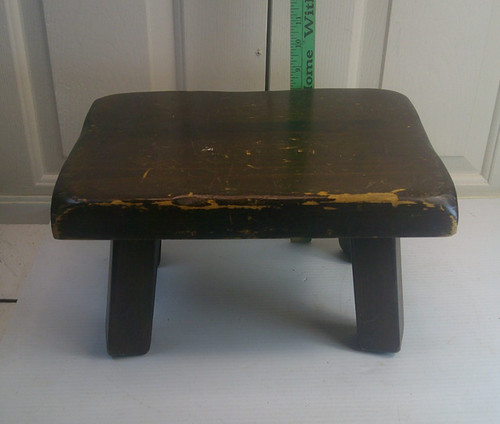 Retro small foot stool - small,