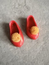 Vintage Sindy Patch Doll Rare Red Bedtime Pom Pom Shoes