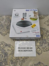 Severin 1 Plate Table Top Hob,1500 Watt, White