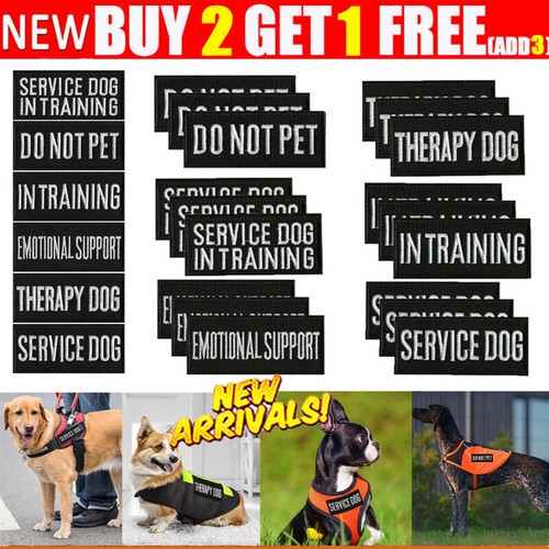 Service dog patches for - service,