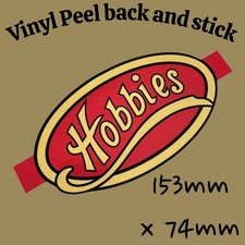 HOBBIES Fret Saw  Vintage Vinyl Sticker Tool Hand Saw Woodworking Reproduction