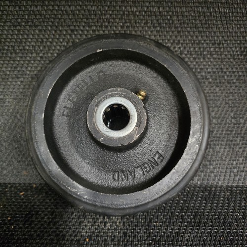 Black rubber wheel - wheel, cast