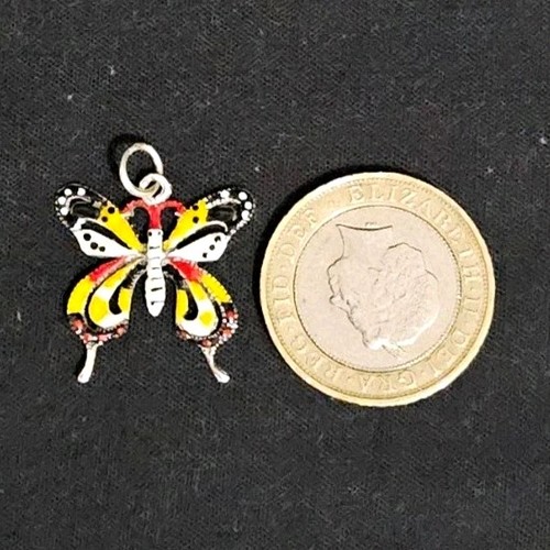 925 sterling silver - silver, butterfly