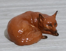 Beswick Large Curled Fox White