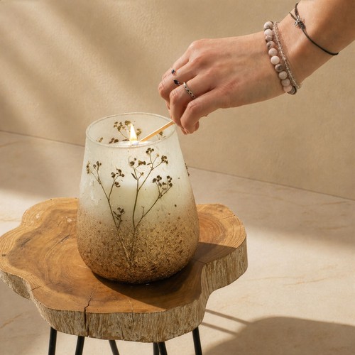 Tall glass jar candles - tall,