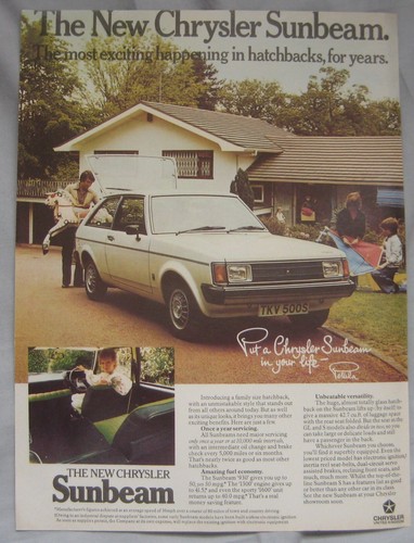 Chrysler sunbeam original - chrysler,