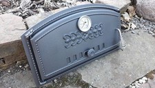 Cast Iron pizza oven door with