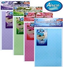 8 - 16 Scented Drawer Liners 8 SHEETS Jasmine Rose Lavender Ocean 58X43 CM New