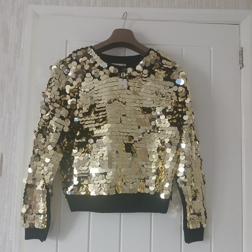Zara sequinned jumper size - zara,