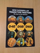 PRE USED CATERPILLAR TRACK - TYPE TRACTORS COLOUR FARMING COLLECTORS BROCHURE