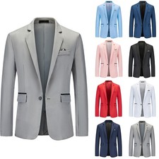Mens Formal Blazer Coat Suit