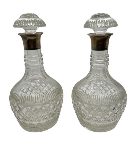 Fine cut glass silver - fine, collar