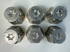 Vintage Nutbrown Brand Aluminium Moulds x6 Chocolate Jelly