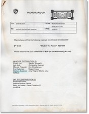 Christy Hui XIAOLIN SHOWDOWN WU GOT THE POWER Two original scripts for #164121