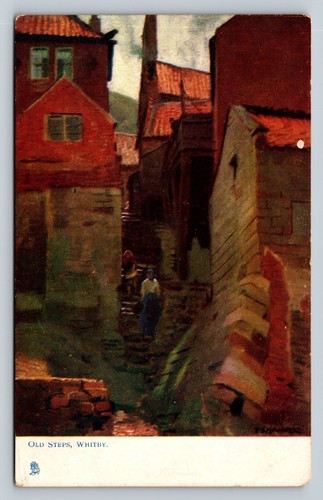 Old steps whitby raphael tuck - steps,