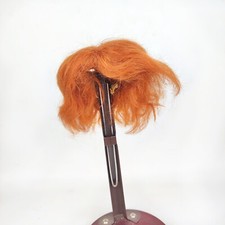 Vintage mohair doll wig, red, 10" to 11", short hair (approx. chin length)