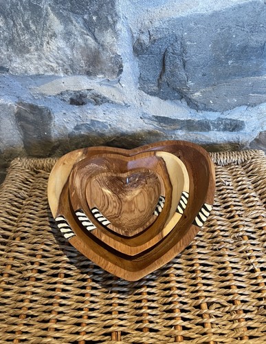 African heart shaped wooden - heart,