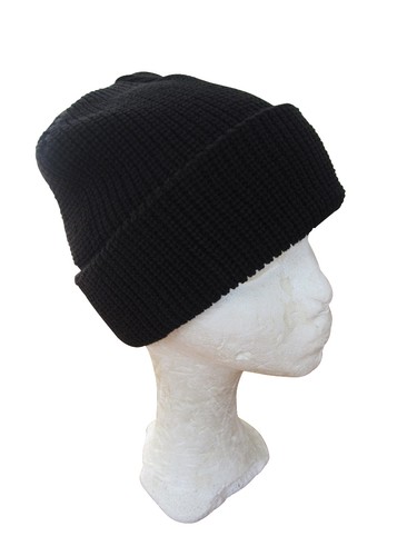 Black winter watch cap thick - watch,