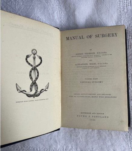 1906 antique medical book - 1906,