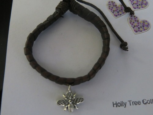 Dark brown braided leather - dark,
