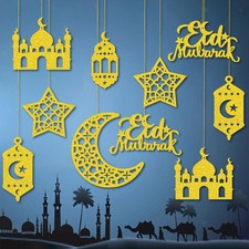 12x Ramadan Hanging Ornaments