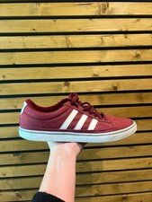 Adidas Originals Rayado Skateboarding Mens Burgundy Red White Trainers Shoes 12