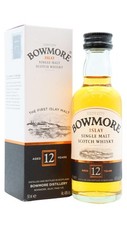 Bowmore - Islay Single Malt Scotch 12 year old Whisky Miniature 5cl