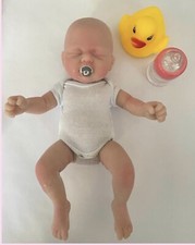 7 Inch Drink & Wet System Full Body Silicone Baby Girl  Micro Baby