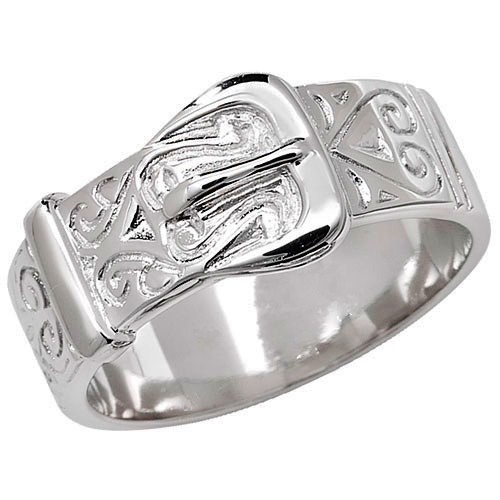 Sterling silver chunky buckle - chunky,
