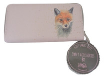 Fox Large Zip Purse Black