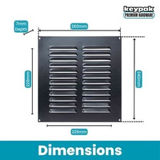 Louvre Air Vent Cover Metal